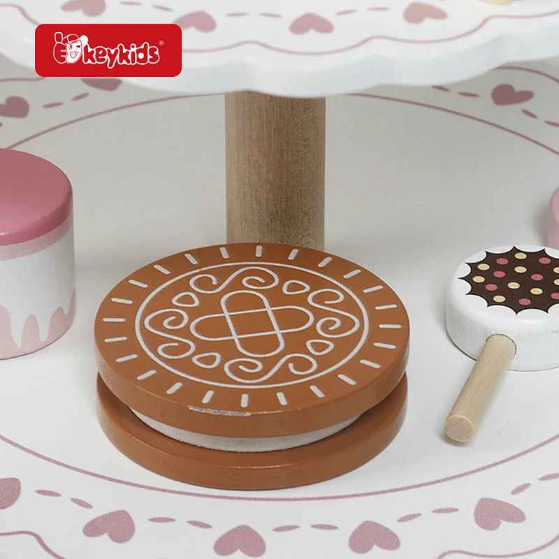 3-Tier Dessert Tower Afternoon Tea Play Set - Realistic Cake & Candy Kitchen Cooking Simulation Toys W10L068